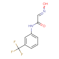 Chemical structure of 2-(N-hydroxyimino)-N-[3-(trifluoromethyl)phenyl]acetamide - CSSB00015194236
