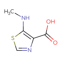 Chemical structure of 5-(methylamino)-1,3-thiazole-4-carboxylic acid - CSSB00000755785