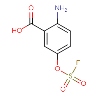 Chemical structure of 2-amino-5-[(fluorosulfonyl)oxy]benzoic acid - CSSB06738821983
