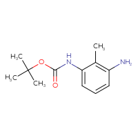 Chemical structure of tert-butyl N-(3-amino-2-methylphenyl)carbamate - CSSB00011210717