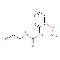 Chemical structure of 1-(2-methoxyphenyl)-3-propylthiourea - CSSB00000166085