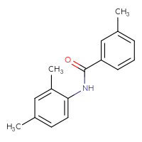 Chemical structure of N-(2,4-dimethylphenyl)-3-methylbenzamide - CSSB00046101893