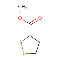 Chemical structure of methyl 1,2-dithiolane-3-carboxylate - CSSB00103147768
