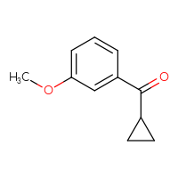 Chemical structure of cyclopropyl(3-methoxyphenyl)methanone - CSSB00000684474