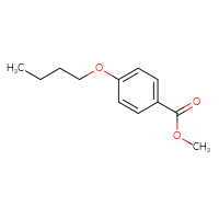 Chemical structure of methyl 4-butoxybenzoate - CSSB00000149894
