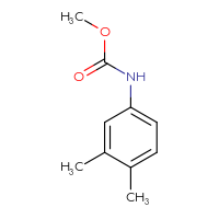 Chemical structure of methyl N-(3,4-dimethylphenyl)carbamate - CSSB00000216161