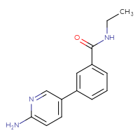 Chemical structure of 3-(6-aminopyridin-3-yl)-N-ethylbenzamide - CSSB00102601937