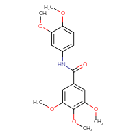 Chemical structure of N-(3,4-dimethoxyphenyl)-3,4,5-trimethoxybenzamide - CSSB00027756694