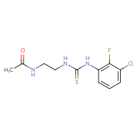 Chemical structure of N-(2-{[(3-chloro-2-fluorophenyl)carbamothioyl]amino}ethyl)acetamide - CSSB21432449164