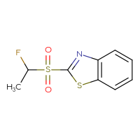 Chemical structure of 2-(1-fluoroethanesulfonyl)-1,3-benzothiazole - CSSB06595026375
