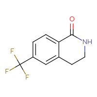 Chemical structure of 6-(trifluoromethyl)-1,2,3,4-tetrahydroisoquinolin-1-one - CSSB00010564711