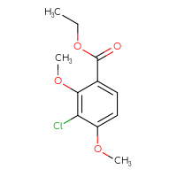 Chemical structure of ethyl 3-chloro-2,4-dimethoxybenzoate - CSSB00134611267