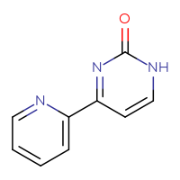 Chemical structure of 4-(pyridin-2-yl)-1,2-dihydropyrimidin-2-one - CSSB00012187193