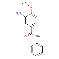 Chemical structure of 3-amino-4-methoxy-N-phenylbenzamide - CSSB00000014750