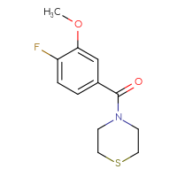 Chemical structure of 4-(4-fluoro-3-methoxybenzoyl)thiomorpholine - CSSB00090995703