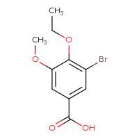 Chemical structure of 3-bromo-4-ethoxy-5-methoxybenzoic acid - CSSB00000183745