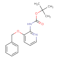 Chemical structure of tert-butyl N-[3-(benzyloxy)pyridin-2-yl]carbamate - CSSB00010253311
