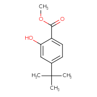 Chemical structure of methyl 4-tert-butyl-2-hydroxybenzoate - CSSB00010269391