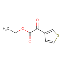 Chemical structure of ethyl 2-oxo-2-(thiophen-3-yl)acetate - CSSB00000093705