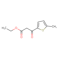 Chemical structure of ethyl 3-(5-methylthiophen-2-yl)-3-oxopropanoate - CSSB00011248969