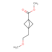 Chemical structure of methyl 3-(2-methoxyethyl)bicyclo[1.1.1]pentane-1-carboxylate - CSSB06256324146