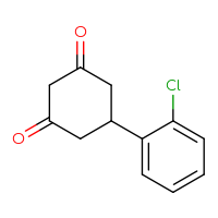 Chemical structure of 5-(2-chlorophenyl)cyclohexane-1,3-dione - CSSB00000185690