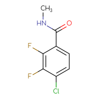 Chemical structure of 4-chloro-2,3-difluoro-N-methylbenzamide - CSSB04528013681