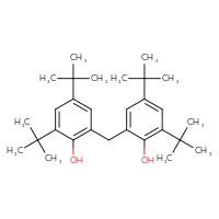 Chemical structure of 2,4-di-tert-butyl-6-[(3,5-di-tert-butyl-2-hydroxyphenyl)methyl]phenol - CSSB00020676530
