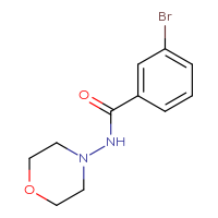 Chemical structure of 3-bromo-N-(morpholin-4-yl)benzamide - CSSB00000152340