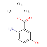 Chemical structure of tert-butyl 2-amino-5-hydroxybenzoate - CSSB00011473752