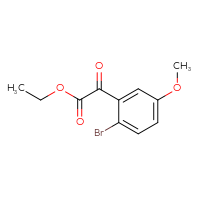 Chemical structure of ethyl 2-(2-bromo-5-methoxyphenyl)-2-oxoacetate - CSSB00052726373