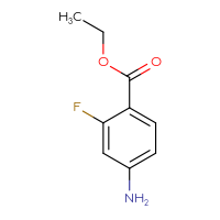 Chemical structure of ethyl 4-amino-2-fluorobenzoate - CSSB00011533655