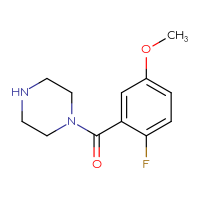 Chemical structure of 1-(2-fluoro-5-methoxybenzoyl)piperazine - CSSB00134320903