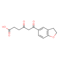 Chemical structure of 6-(2,3-dihydro-1-benzofuran-5-yl)-4,6-dioxohexanoic acid - CSSB21432444394