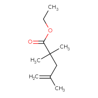 Chemical structure of ethyl 2,2,4-trimethylpent-4-enoate - CSSB00153754632