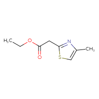 Chemical structure of ethyl 2-(4-methyl-1,3-thiazol-2-yl)acetate - CSSB00000205123