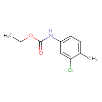 Chemical structure of ethyl N-(3-chloro-4-methylphenyl)carbamate - CSSB00000158552