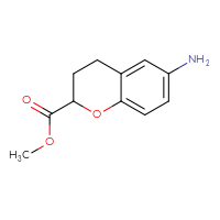 Chemical structure of methyl 6-amino-3,4-dihydro-2H-1-benzopyran-2-carboxylate - CSSB00010571542