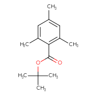 Chemical structure of tert-butyl 2,4,6-trimethylbenzoate - CSSB00011942472