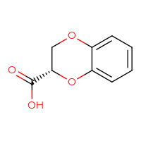 Chemical structure of (2S)-2,3-dihydro-1,4-benzodioxine-2-carboxylic acid - CSSB00009816504