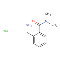 Chemical structure of 2-(aminomethyl)-N,N-dimethylbenzamide hydrochloride - CSSB00160523615