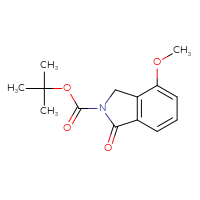 Chemical structure of tert-butyl 4-methoxy-1-oxo-2,3-dihydro-1H-isoindole-2-carboxylate - CSSB20621672992