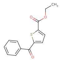 Chemical structure of ethyl 5-benzoylthiophene-2-carboxylate - CSSB00133855378