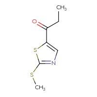 Chemical structure of 1-[2-(methylsulfanyl)-1,3-thiazol-5-yl]propan-1-one - CSSB20991901991