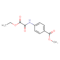 Chemical structure of methyl 4-(2-ethoxy-2-oxoacetamido)benzoate - CSSB00015200696