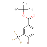 Chemical structure of tert-butyl 4-bromo-3-(trifluoromethyl)benzoate - CSSB00001697525