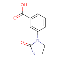 Chemical structure of 3-(2-oxoimidazolidin-1-yl)benzoic acid - CSSB00000739511