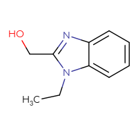 Chemical structure of (1-ethyl-1H-1,3-benzodiazol-2-yl)methanol - CSSB00000186714