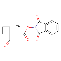 Chemical structure of 1,3-dioxo-2,3-dihydro-1H-isoindol-2-yl 1-methyl-3-oxospiro[3.3]heptane-1-carboxylate - CSSB06258922506
