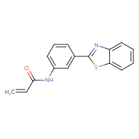 Chemical structure of N-[3-(1,3-benzothiazol-2-yl)phenyl]prop-2-enamide - CSSB00697461183